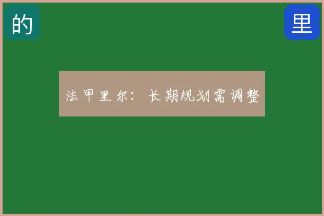 法甲里尔：长期规划需调整
