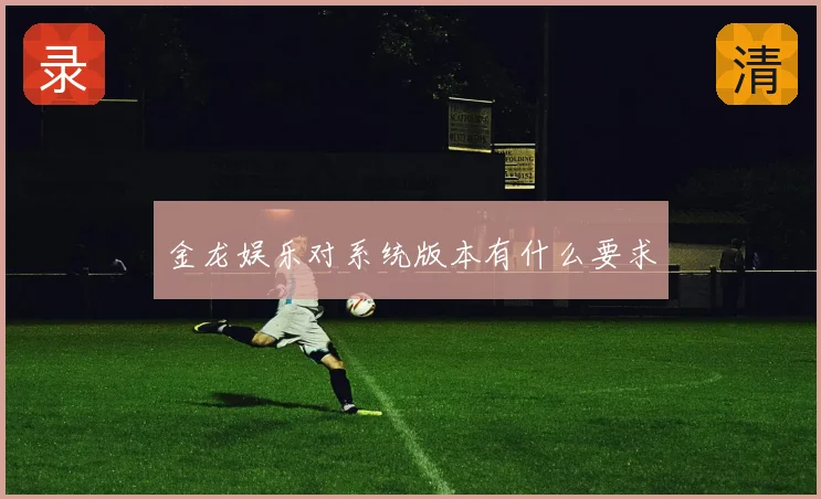金龙娱乐对系统版本有什么要求